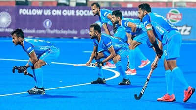 File photo of Indian men's hockey team File photo of Indian men's hockey team