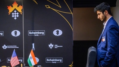 Vidit Gujrathi during his match against Hikaru Nakamura (X/FIDE_chess) Vidit Gujrathi during his match against Hikaru Nakamura (X/FIDE_chess)