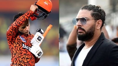 Abhishek Sharma won the Player of the Match award for his knock against CSK Abhishek Sharma won the Player of the Match award for his knock against CSK