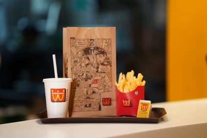 WcDonald's manga-themed packaging, designed by Acky Bright. (McDonald's India)