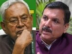 Nitish Kumar and AAP's Sanjay Singh Nitish Kumar and AAP's Sanjay Singh