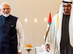UAE President Sheikh Mohamed bin Zayed al-Nahyan (R) walking with India's Prime Minister Narendra Modi. (AFP) UAE President Sheikh Mohamed bin Zayed al-Nahyan (R) walking with India's Prime Minister Narendra Modi. (AFP)