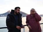 Jai Mehta and Hansal Mehta on the set of Lootere.