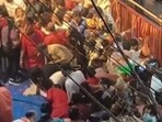 Several people were injured after a stage collapsed during PM Modi's roadshow.