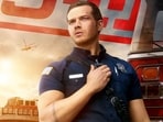 Oliver Stark as Evan 'Buck' Buckley in 9-1-1 Season 7.