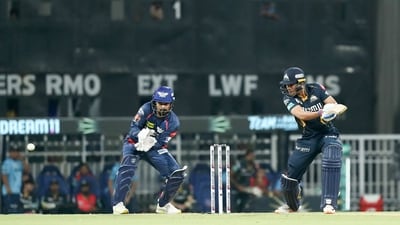 Gujarat Titans got off to a good start, despite losing captain Shubman Gill off the last ball of the powerplay. (IPL) Gujarat Titans got off to a good start, despite losing captain Shubman Gill off the last ball of the powerplay. (IPL)