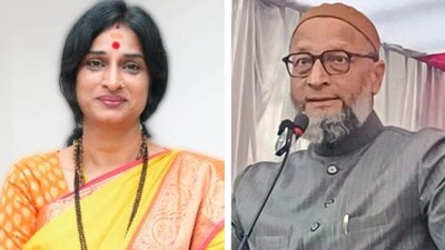 BJP candidate Madhavi Latha is contesting from Hyderabad against AIMIM chief Asaduddin Owaisi. BJP candidate Madhavi Latha is contesting from Hyderabad against AIMIM chief Asaduddin Owaisi.
