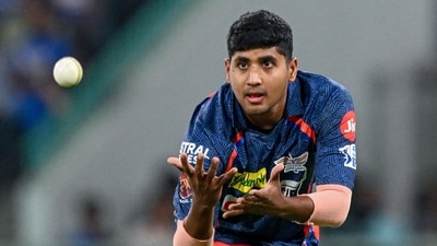 Lucknow Super Giants' Yash Thakur collects a throw during the Indian Premier League (IPL) Twenty20 cricket match between Lucknow Super Giants and Gujarat Titans at the Ekana Cricket Stadium (AFP) Lucknow Super Giants' Yash Thakur collects a throw during the Indian Premier League (IPL) Twenty20 cricket match between Lucknow Super Giants and Gujarat Titans at the Ekana Cricket Stadium (AFP)