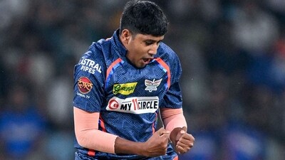 Yash Thakur claimed a fifer against Gujarat Titans. (AFP)