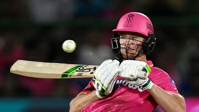 Rajasthan Royals' Jos Buttler plays a shot. (AFP) Rajasthan Royals' Jos Buttler plays a shot. (AFP)