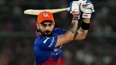 Royal Challengers Bengaluru's Virat Kohli plays a shot during the Indian Premier League (IPL) Twenty20 cricket match between Rajasthan Royals and Royal Challengers Bengaluru at the Sawai Mansingh Stadium in Jaipur (AFP) Royal Challengers Bengaluru's Virat Kohli plays a shot during the Indian Premier League (IPL) Twenty20 cricket match between Rajasthan Royals and Royal Challengers Bengaluru at the Sawai Mansingh Stadium in Jaipur (AFP)