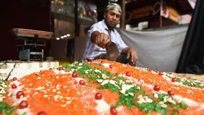 In the Camp area, one can see an array of snacks being sold outside Camp Court, Shivaji Market, Sachapir Street, Babajan Dargah and Azam Campus while Kausarbaug is emerging as the next Ramadan food destination to reckon with. (Mahendra Kolhe) In the Camp area, one can see an array of snacks being sold outside Camp Court, Shivaji Market, Sachapir Street, Babajan Dargah and Azam Campus while Kausarbaug is emerging as the next Ramadan food destination to reckon with. (Mahendra Kolhe)