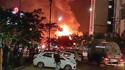 Investigators said that prima facie it appeared that the fire occurred due to a short-circuit but it’s still being probed. (HT Photo) Investigators said that prima facie it appeared that the fire occurred due to a short-circuit but it’s still being probed. (HT Photo)