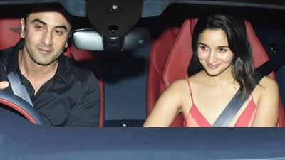 Ranbir Kapoor and Alia Bhatt were all smiles as they stepped out together on Saturday in Mumbai. (Pic: Yogen Shah) Ranbir Kapoor and Alia Bhatt were all smiles as they stepped out together on Saturday in Mumbai. (Pic: Yogen Shah)