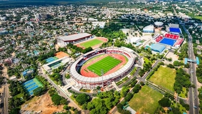 The Kalinga Stadium complex is also a remarkable feat of public-private partnership. Many of its state-of-the-art training and recovery facilities have been set up in association with Indian mega-corporations. (Odisha Sports) The Kalinga Stadium complex is also a remarkable feat of public-private partnership. Many of its state-of-the-art training and recovery facilities have been set up in association with Indian mega-corporations. (Odisha Sports)