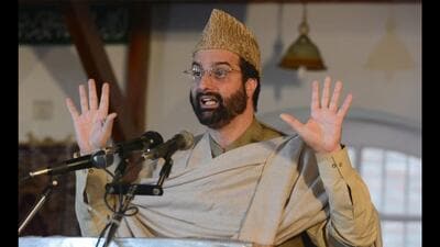 The statement added that Mirwaiz Umar Farooq was again placed under house arrest (HT File Photo)