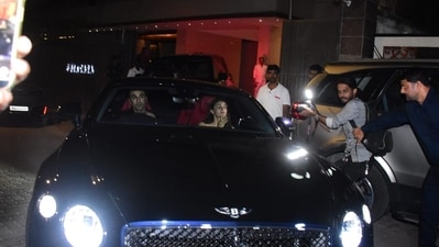 Ranbir Kapoor and Alia Bhatt paid a visit to newlyweds Jackky Bhagnani and Rakul Preet Singh's Mumbai home on Saturday. Ranbir finally drove his new luxury car with Alia next to him. (Pic: Varinder Chawla) Ranbir Kapoor and Alia Bhatt paid a visit to newlyweds Jackky Bhagnani and Rakul Preet Singh's Mumbai home on Saturday. Ranbir finally drove his new luxury car with Alia next to him. (Pic: Varinder Chawla)