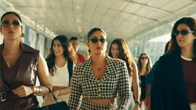 Tabu, Kareena Kapoor and Kriti Sanon in Crew. Tabu, Kareena Kapoor and Kriti Sanon in Crew.