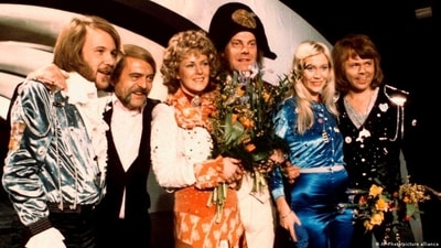 Start of a brilliant career: ABBA after winning the 1974 Eurovision Song Contest (AP Photo/picture alliance ) Start of a brilliant career: ABBA after winning the 1974 Eurovision Song Contest (AP Photo/picture alliance )