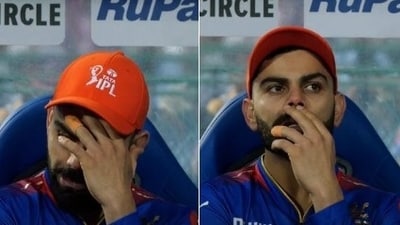 Virat Kohli left vexed during RR vs RCB match Virat Kohli left vexed during RR vs RCB match