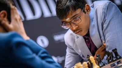 R Praggnanandhaa during the Candidates tournament (FIDE_Chess/X) R Praggnanandhaa during the Candidates tournament (FIDE_Chess/X)