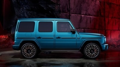 Ranbir Kapoor also owns the Mercedes-AMG G 63. It comes with the features of AMG-specific radiator grille and the 4-branch, side-oriented AMG exhaust system, along with 4.0-litre V8 biturbo engine with 430 kW (585 hp) and 850 Nm of torque. It is priced at the range of <span class='webrupee'>₹</span>2 cr to <span class='webrupee'>₹</span>2.45 cr. (Pic: Mercedes) Ranbir Kapoor also owns the Mercedes-AMG G 63. It comes with the features of AMG-specific radiator grille and the 4-branch, side-oriented AMG exhaust system, along with 4.0-litre V8 biturbo engine with 430 kW (585 hp) and 850 Nm of torque. It is priced at the range of <span class='webrupee'>₹</span>2 cr to <span class='webrupee'>₹</span>2.45 cr. (Pic: Mercedes)