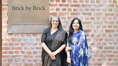 Snapshot of SEBI chief Madhabi Puri Buch with IIM-Ahmedabad professor Promila Agarwal. (X/@Promila Agarwal) Snapshot of SEBI chief Madhabi Puri Buch with IIM-Ahmedabad professor Promila Agarwal. (X/@Promila Agarwal)