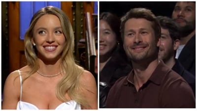 Glen Powell was present during Sydney Sweeney's SNL debut. Glen Powell was present during Sydney Sweeney's SNL debut.