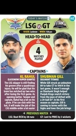 LSG face GT in their upcoming IPL fixture. LSG face GT in their upcoming IPL fixture.