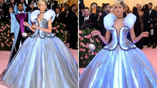 Zendaya's Cinderella moment on the Met Gala red carpet. (Pinterest)