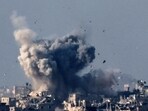 Smoke billowing over the Palestinian territory during Israeli bombardment amid continuing battles between Israel and the militant group Hamas. Smoke billowing over the Palestinian territory during Israeli bombardment amid continuing battles between Israel and the militant group Hamas.