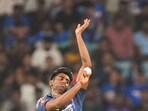 Lucknow Super Giants bowler Mayank Yadav in action. Lucknow Super Giants bowler Mayank Yadav in action.