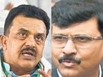 Expelled Congress leader Sanjay Nirupam (left) and Sanjay Raut. Expelled Congress leader Sanjay Nirupam (left) and Sanjay Raut.