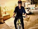 Talat Aziz has been cycling 10km every day even while he’s observing the roza Talat Aziz has been cycling 10km every day even while he’s observing the roza