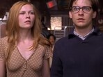 Kirsten Dunst and Tobey Maguire in Spider-Man.&nbsp;