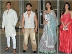 Akshay Kumar, Tiger Shroff, Manushi Chhillar, Alaya F, and Rakul Preet Singh at Ali Abbas Zafar's Iftar bash.