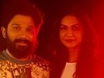 Allu Arjun rang in his birthday with wife Sneha at their Hyderabad home. Allu Arjun rang in his birthday with wife Sneha at their Hyderabad home.
