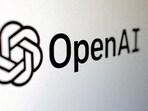 OpenAI logo is seen. As per this process, over one million hours of video content was transcribed which raised concerns about compliance with YouTube's policies 