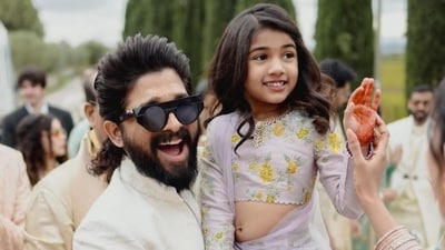 Allu Arjun's daughter Arha was on born on November 21, 2016. His daughter turned eight last year. Allu Arjun's daughter Arha was on born on November 21, 2016. His daughter turned eight last year.