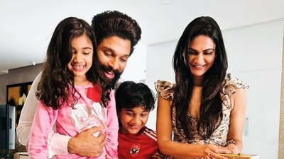 Did you know that Allu Arjun's daughter Allu Arha made her debut in the film Shaakuntalam? Yes! The actor had tweeted, “Hoping you all like the lil Cameo by Allu Arha. Spl thanks to Guna garu for introducing her on screen and taking care of her so preciously. Will always cherish this sweet moment.” Did you know that Allu Arjun's daughter Allu Arha made her debut in the film Shaakuntalam? Yes! The actor had tweeted, “Hoping you all like the lil Cameo by Allu Arha. Spl thanks to Guna garu for introducing her on screen and taking care of her so preciously. Will always cherish this sweet moment.”