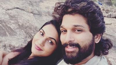 Allu Arjun often shares pictures with wife Sneha Reddy on his Instagram. He wished her on their anniversary with this picture and captioned it, “Happy anniversary cutie.” Allu Arjun often shares pictures with wife Sneha Reddy on his Instagram. He wished her on their anniversary with this picture and captioned it, “Happy anniversary cutie.”