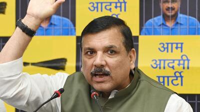 AAP parliamentarian Sanjay Singh. (Arvind Yadav/HT Photo) AAP parliamentarian Sanjay Singh. (Arvind Yadav/HT Photo)