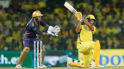 Dube hastened the end of the game and seemed set to hit the winning runs. However, he fell to Vaibhav Arora, which meant that the home fans got a chance to see MS Dhoni bat with three runs to win. (ANI) Dube hastened the end of the game and seemed set to hit the winning runs. However, he fell to Vaibhav Arora, which meant that the home fans got a chance to see MS Dhoni bat with three runs to win. (ANI)
