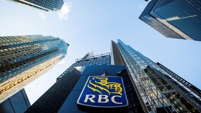 A Royal Bank of Canada (RBC) logo is seen on Bay Street in the heart of the financial district in Toronto. (Reuters)