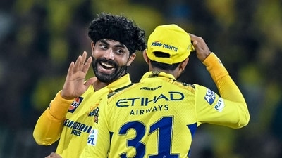 Ravindra Jadeja made optimum use of a tacky Chepauk surface as Chennai Super Kings were back to winning ways after they comfortably outclassed Kolkata Knight Riders by seven wickets in an IPL match here on Monday. It was CSK's third win in five games, all of which have come at Chepauk, having lost the last two matches away from home. (AFP) Ravindra Jadeja made optimum use of a tacky Chepauk surface as Chennai Super Kings were back to winning ways after they comfortably outclassed Kolkata Knight Riders by seven wickets in an IPL match here on Monday. It was CSK's third win in five games, all of which have come at Chepauk, having lost the last two matches away from home. (AFP)