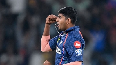 Yash Thakur claimed a fifer against Gujarat Titans. (AFP) Yash Thakur claimed a fifer against Gujarat Titans. (AFP)
