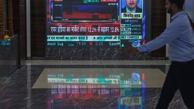Stock market holiday: A screen inside the Bombay Stock Exchange (BSE) building in Mumbai, India. (Bloomberg) Stock market holiday: A screen inside the Bombay Stock Exchange (BSE) building in Mumbai, India. (Bloomberg)