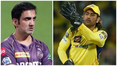KKR’s special post about Gambhir and Dhoni soon became the talk of the town (PTI-AP) KKR’s special post about Gambhir and Dhoni soon became the talk of the town (PTI-AP)