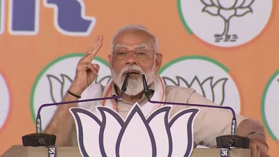 Prime Minister Narendra Modi accused the Congress of appeasement. (X/BJP) Prime Minister Narendra Modi accused the Congress of appeasement. (X/BJP)