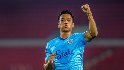 Lallianzuala Chhangte scored a goal against Odisha FC. (PTI) Lallianzuala Chhangte scored a goal against Odisha FC. (PTI)
